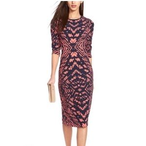 Maggy London Long Sleeved Midi Dress - Size 6